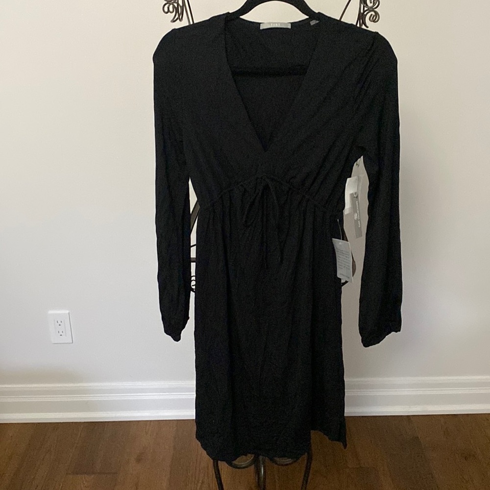 Tart collections black dress with tie waist. BNWT